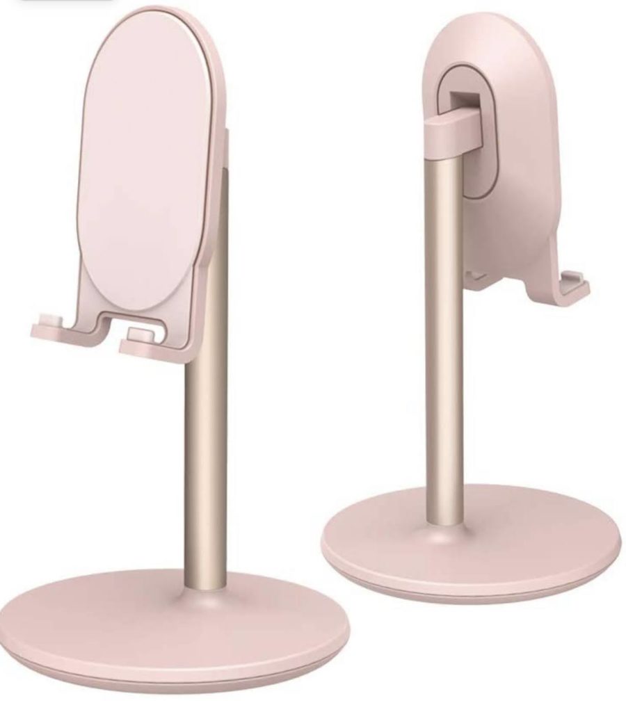 Rose gold phone stand