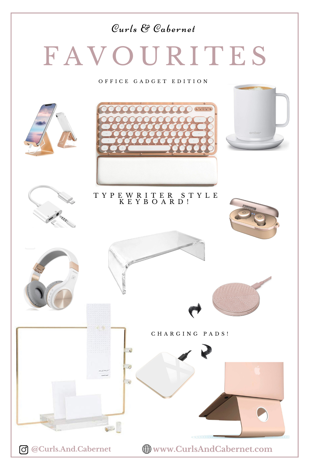 Chic Office Essentials Rose Gold Work From Home 