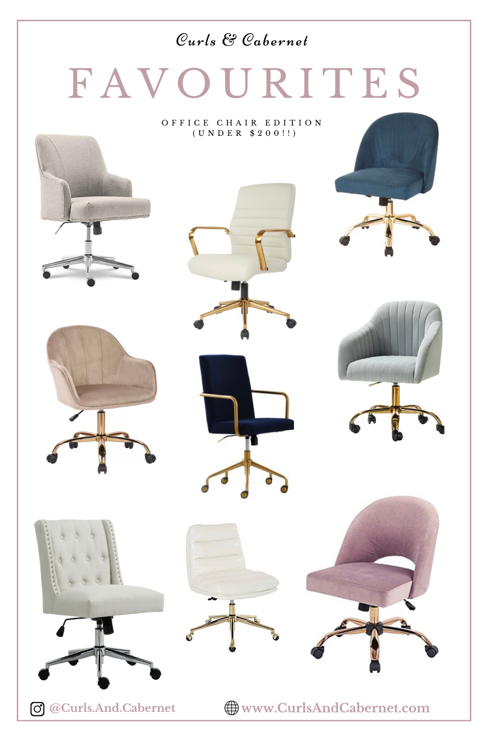 Favourite: Affordable Chic & Beautiful Office Chairs!